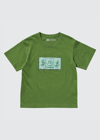 Зелена літня футболка Uniqlo