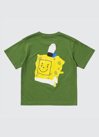 Зелена літня футболка Uniqlo