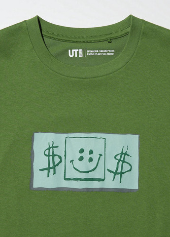 Зелена літня футболка Uniqlo