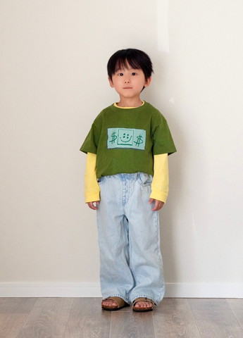 Зелена літня футболка Uniqlo