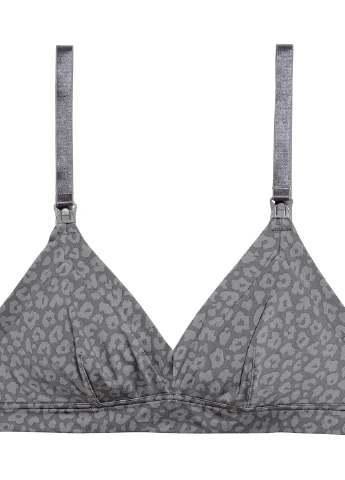 Графитовый триэнджел бюстгальтер для кормящих (2 шт.) H&M без косточек полиамид