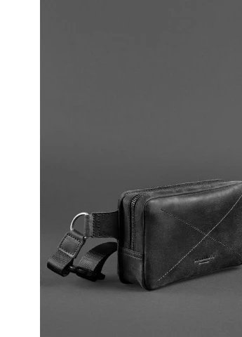 Кожаная поясная сумка Dropbag Mini черная Crazy Horse BlankNote (235752715)