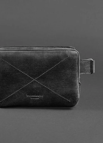 Кожаная поясная сумка Dropbag Mini черная Crazy Horse BlankNote (235752715)