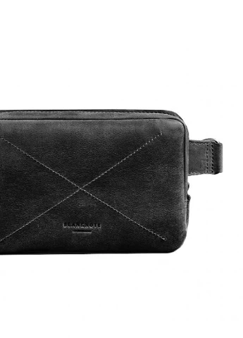 Кожаная поясная сумка Dropbag Mini черная Crazy Horse BlankNote (235752715)