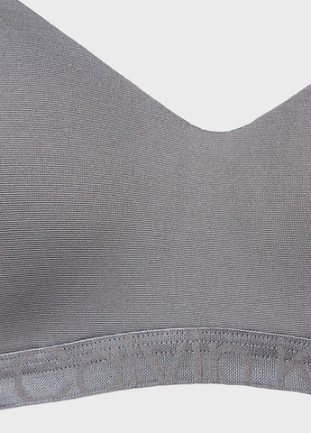 Серый бралетт бюстгальтер Calvin Klein Underwear с косточками полиамид, полиэстер