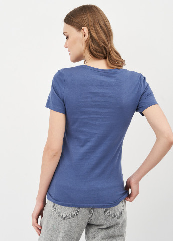 Синяя летняя футболка для беременных H&M