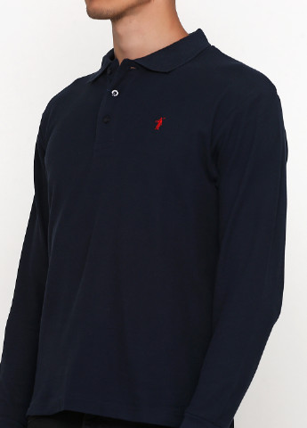 Темно-синяя футболка-поло для мужчин Polo Club с логотипом