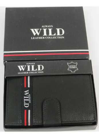 Чоловіче шкіряне портмоне 10х12,5х2,5 см Always Wild (233421211)