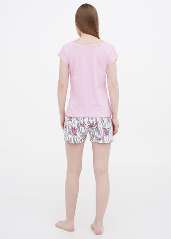 Світло-рожева всесезон піжама (футболка, шорти) футболка + шорти Lucci