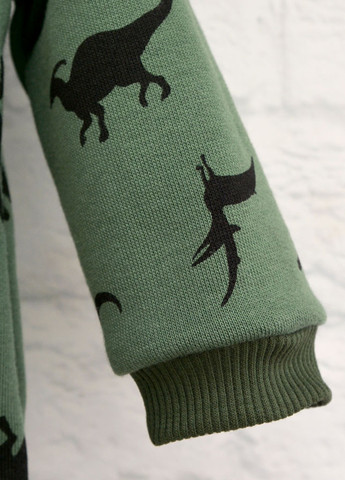 Оливковый (хаки) демисезонный комплект (свитер, брюки) Blanka