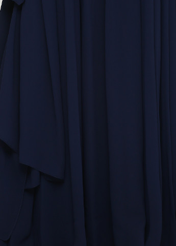 Темно-синее вечернее платье макси Unique однотонное