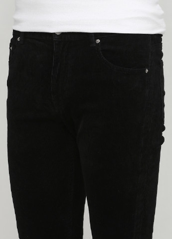 Черные кэжуал демисезонные зауженные брюки MTWTFSS Weekday