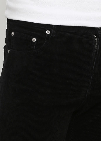 Черные кэжуал демисезонные зауженные брюки MTWTFSS Weekday