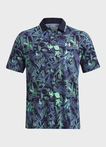 Индиго футболка-поло для мужчин Under Armour с рисунком