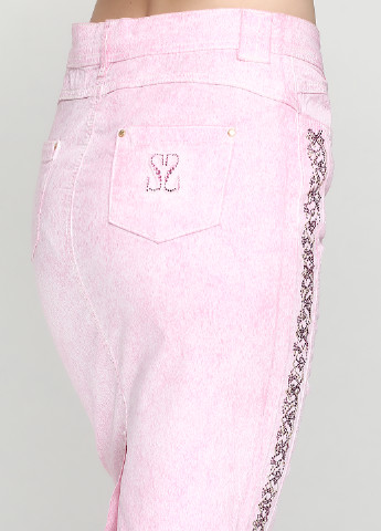 Розовая кэжуал с абстрактным узором юбка Sassofono карандаш