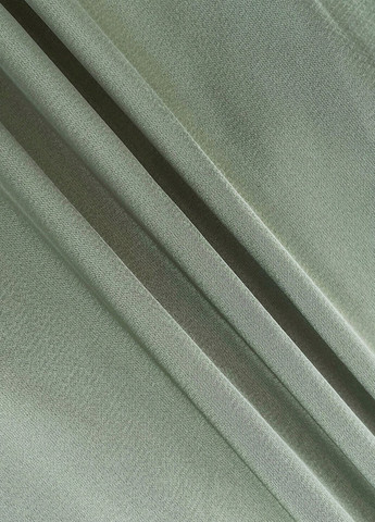 Светло-зеленое праздничный, кэжуал платье на запах, клеш, в стиле ампир SHEIN однотонное