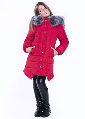 Красная зимняя куртка Sofia Shelest