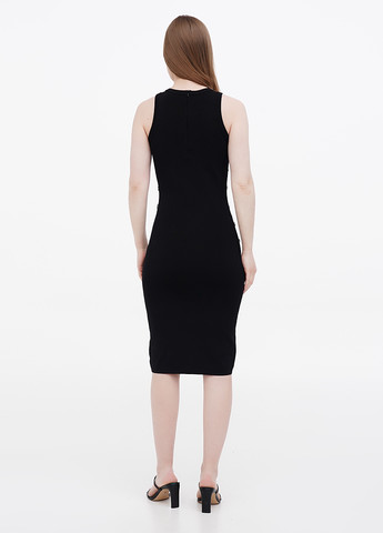 Черное кэжуал платье футляр Michael Kors однотонное
