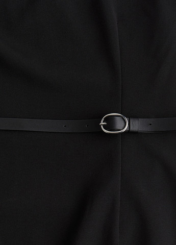 Чорна вечірня, кежуал сукня на одне плече H&M однотонна