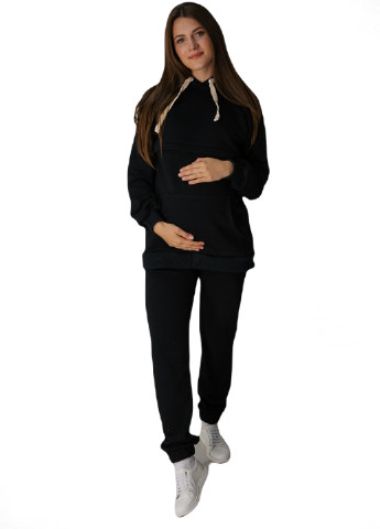 Утепленный спортивный костюм для беременных и кормящих мам с секретом для кормления HN (246266866)