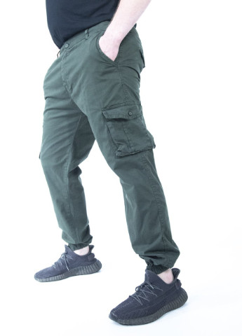 Зеленые кэжуал демисезонные брюки JEANSclub