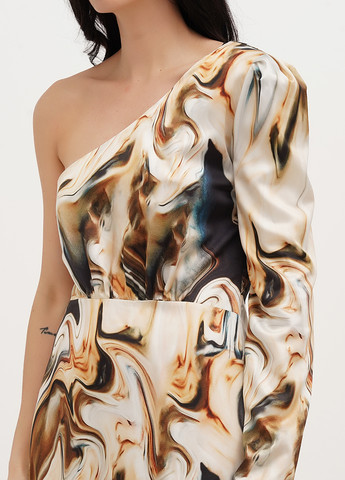 Комбінована кежуал сукня на одне плече Vicolo з абстрактним візерунком