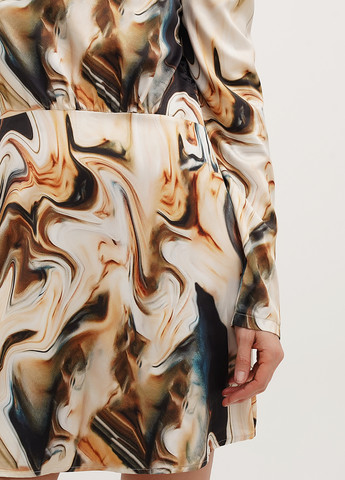 Комбінована кежуал сукня на одне плече Vicolo з абстрактним візерунком