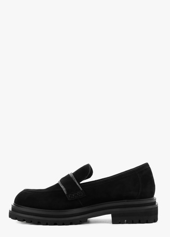 Le'BERDES Туфлі лофери чорний з натуральна замша, україна — демісезон (302137747)
