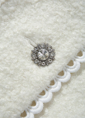 Белое Кэжуал полупальто однобортное SHEIN однотонное