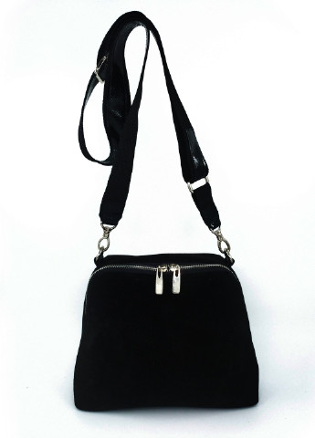 Сумка крос-боді чорна замшева середня 1706 201-4620 ARTiS Bags (246276725)