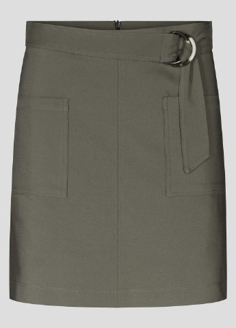 Оливковая (хаки) кэжуал однотонная юбка Orsay карандаш
