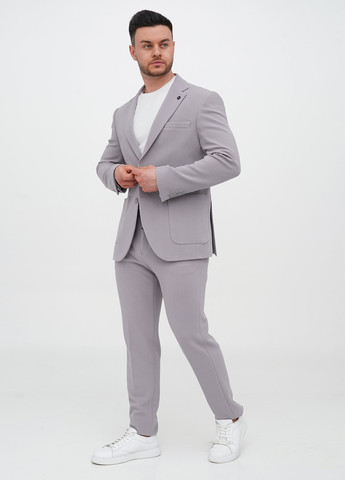 Сірий демісезонний костюм (піджак, штани) брючний Trend Collection