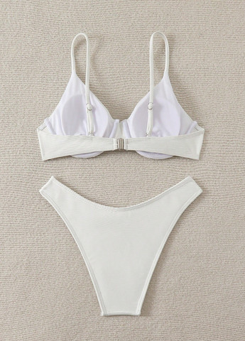Белый летний купальник (лиф, трусики) раздельный SHEIN
