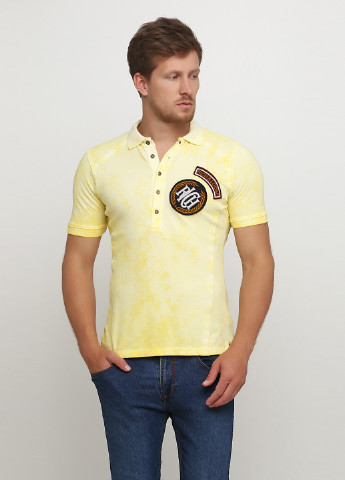 Желтая футболка-поло для мужчин Richmond с логотипом