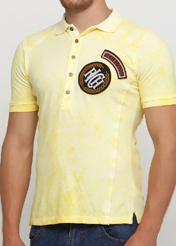 Желтая футболка-поло для мужчин Richmond с логотипом