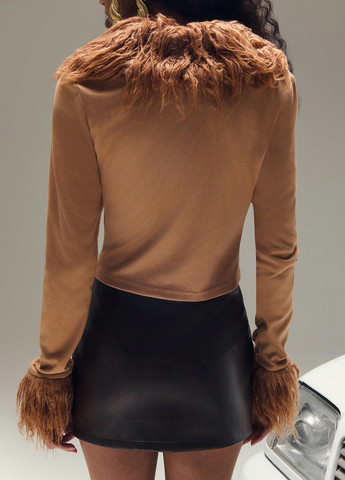 Песочный женский жакет SHEIN однотонный - демисезонный