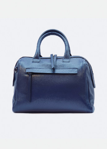 Модний жіночий синя сумочка саквояж шкіряна середня повсякденна 19037 Fashion сумка (225899831)