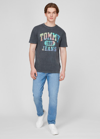 Синие демисезонные зауженные джинсы Tommy Jeans