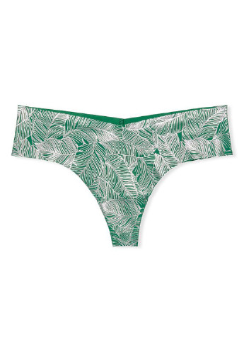 Труси Victoria's Secret стрінги малюнки зелені повсякденні поліамід