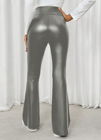 Серебряные демисезонные леггинсы SHEIN