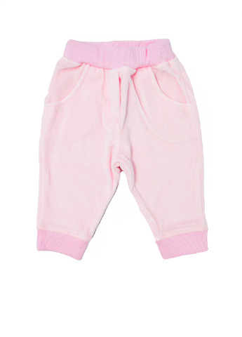 Розовые кэжуал демисезонные зауженные брюки Фламинго