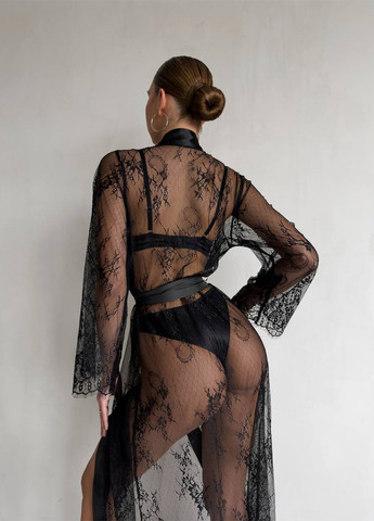 Черный демисезонный комплект (бюстгальтер, трусики) NOVA VEGA