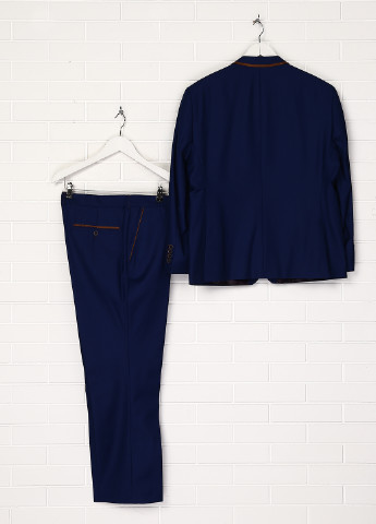 Темно-синий демисезонный костюм (пиджак, брюки) брючный Favorite