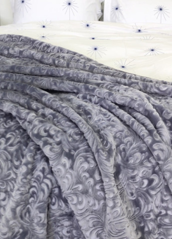 Плед велюровий з видавкою акрил 200х240 колір Vie Nouvelle (254397191)