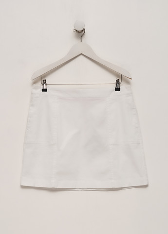 Белая кэжуал однотонная юбка Boden