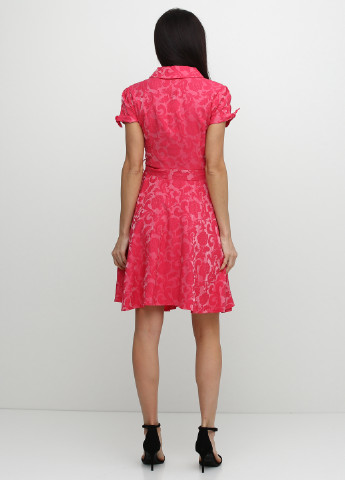 Темно-рожева кежуал сукня Sassofono однотонна