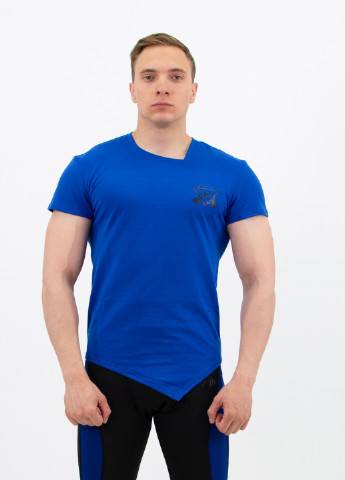 Синяя мужская спортивная футболка splay blue FitU