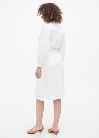 Белое кэжуал платье рубашка Boden однотонное
