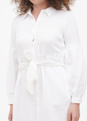 Белое кэжуал платье рубашка Boden однотонное