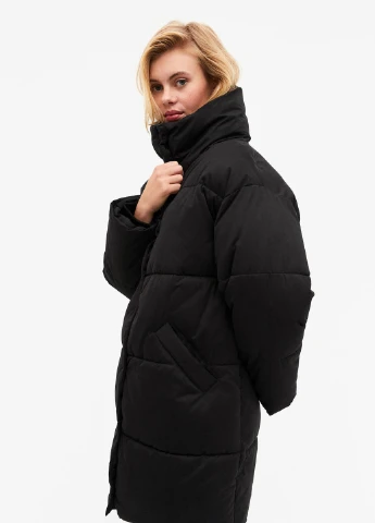 Черная демисезонная куртка Monki